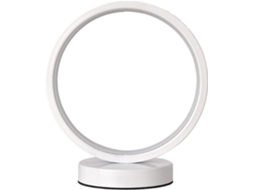 Luminária de mesa LED Amonida com design elegante, iluminação econômica para sala de estar e quarto, 18 cm de comprimento.