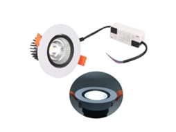 Rebe-luz Empotrada Led 7w 6000k 75mm Ângulo Ajustável Para Cozinha Dormitório 85-265v
