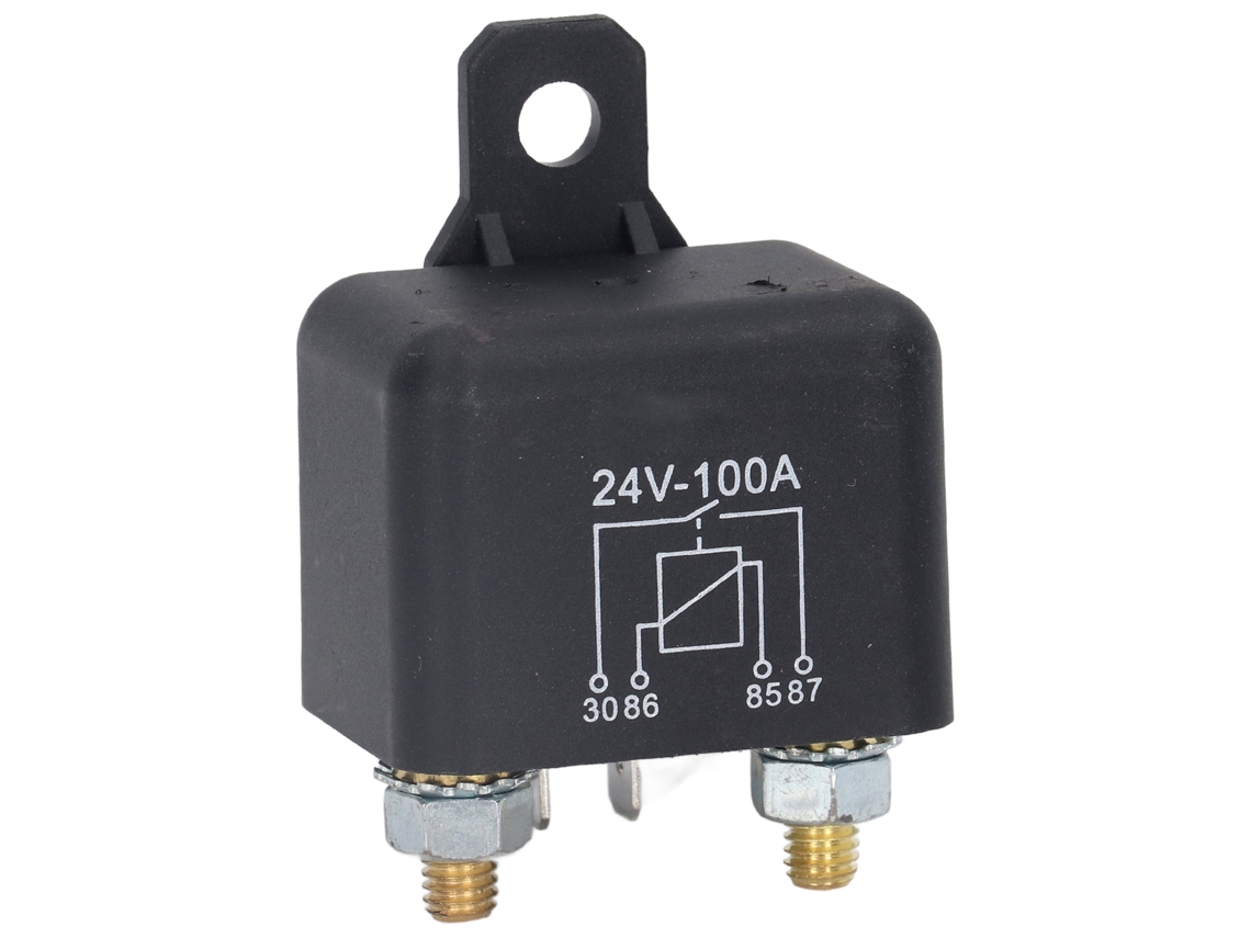 SOLENÓIDE DE Partida YURU 100A 4 Pinos Bobina de Latão Alta Potência Dc24V para Carro