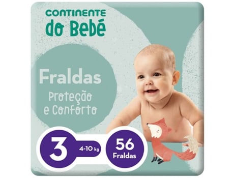 Fraldas Proteção e Conforto 4-10kg T3