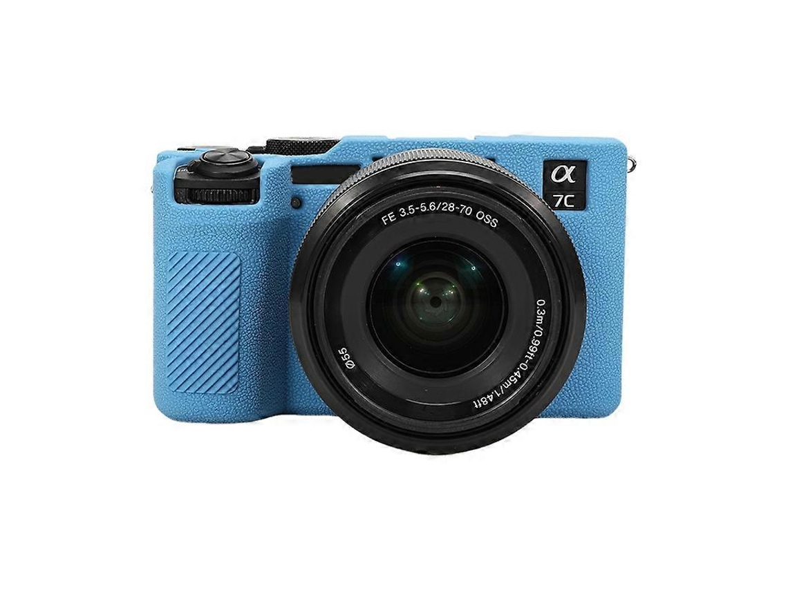 Capa Protetora De Silicone Macio Com Textura De Lichia Para Sony Ilce-7cm2 / A7c Ii / A7cr