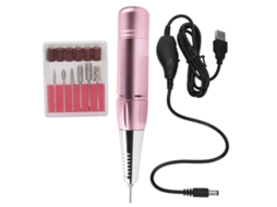 Taladro De Uñas Eléctrico Recargable Portátil Usb Para Manicura Y Pedicura Rosa