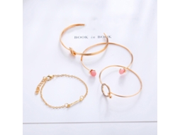 Pulseira Conjunto Nó Moda Feminina Presente De Qualidade