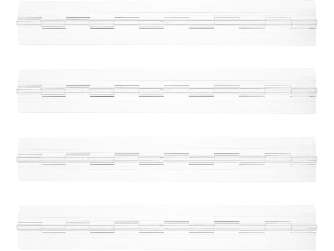 Conjunto De 4 Dobradiças Acrílicas Para Caixas Joias E Portas