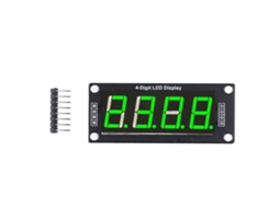 Módulo de Pantalla Digital Led de 4 Bits Y 7 Segmentos de 0,56 Polegadas Pcb Reloj Verde Mra172d 4 Peças