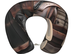 Travesseiro de Viag em Espuma Viscoelástica com Chapéu Cowboy Preto e Botas Estilo Western Suporte
