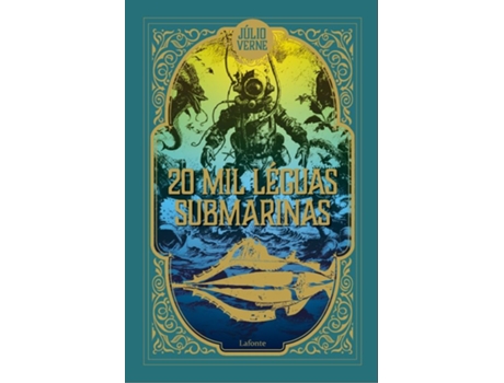 Livro 20 Mil Léguas Submarinas - Júlio Verne de JÚLIO VERNE (Português - Capa Dura)