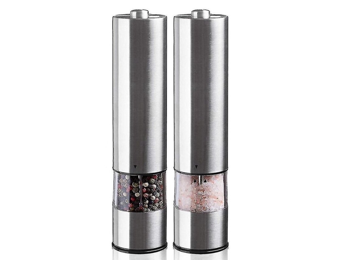 Conjunto de 2 Moedores Elétricos GOKOCO, Aço Inoxidável, Bateria, Luz