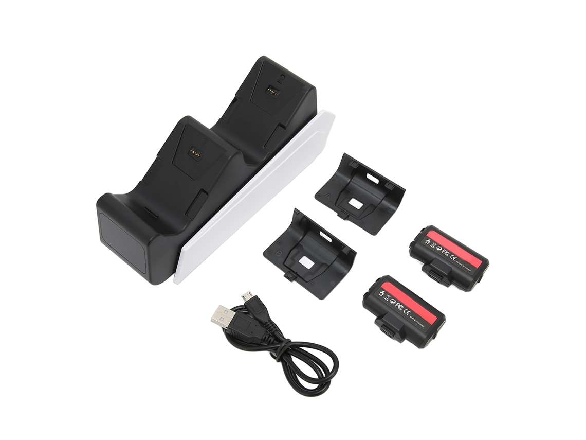 Carregador Duplo para Controle Xbox com Duas Baterias Recarregáveis 1100mah CHABERLU