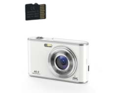 Camara Digital HALINUIA 4K 48MP (Zoom 16x - Webcam - Cartao Memoria 32GB)