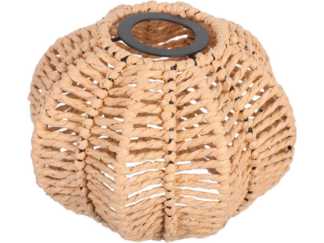 Luminária de Teto Rústica em Formato de Abóbora Tecida À Mão, Estilo Exótico, com Furo. SFUSHOS