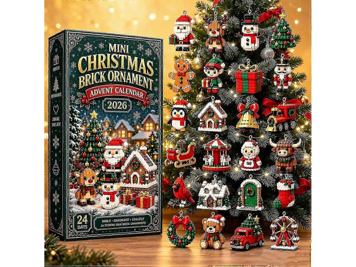 Calendário Do Advento Brick Ornament 2026 Com 24 Mini Modelos