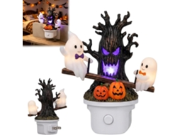 Luminária noturna fantasma animada, lâmpada LED 3D