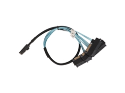 Aetheria cabo Mini Sas Sff 8087 para 4 Sata 12gbps com Contator Dourado 1 Metro