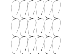 Kit De 6 Tiras Elásticas Multifuncionais E Duráveis Para Prender Lancheiras E Recipientes, Na Cor Cinza, Práticas Para
