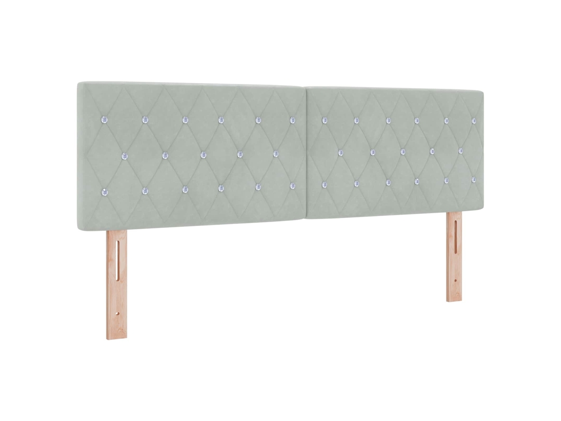 Vidaxl Cabeceira Cinzento-claro 144 Cm Veludo