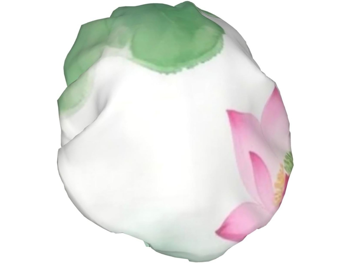 Touca De Banho Feminina Ajustável Com Design Moderno Flores Rosa E Verde | Reutilizável Impermeável Para Mulheres, Dupla