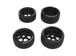 4 Peças De Pneus De Borracha Para Carro Rc Com Maior Adesão E Fricção Para Crawler 1/8 1/10