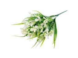 Buquê de Flores Artificiais Brancas para Decoração de Casa/casamento 1 Buquê por Embalagem AQUAFORGE