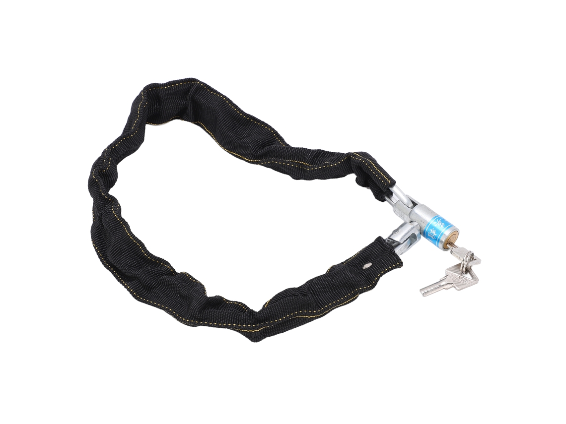 Trava de Corrente Mali, anti roubo, com 2 chaves, 77cm, de aço, segura