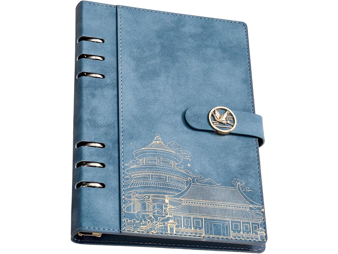 Caderno SFUSHOS, de folhas destacáveis, papel liso, argolas, tamanho diário