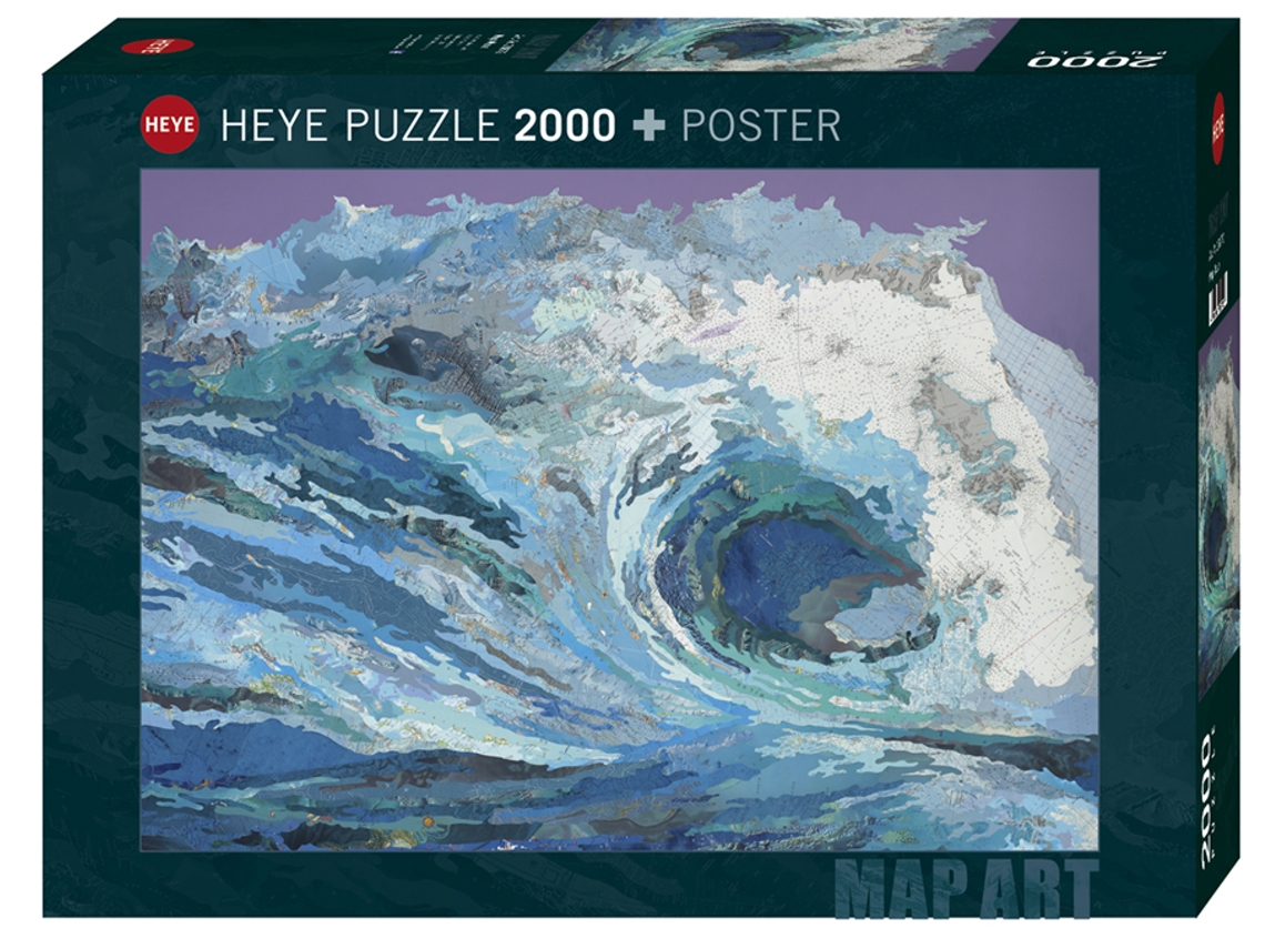 Puzzle 2000 peças Map Art, Map Wave (Idade minima recomendada: 9 anos)