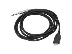 Cabo Usb para Guitarra Eléctrica Mali com Adaptador de Áudio 6.35mm 2m