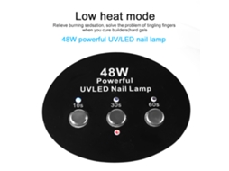 Lampada De Unhas 48w (secagem Rápida Inteligente Com Ventoinha) Eoocoo