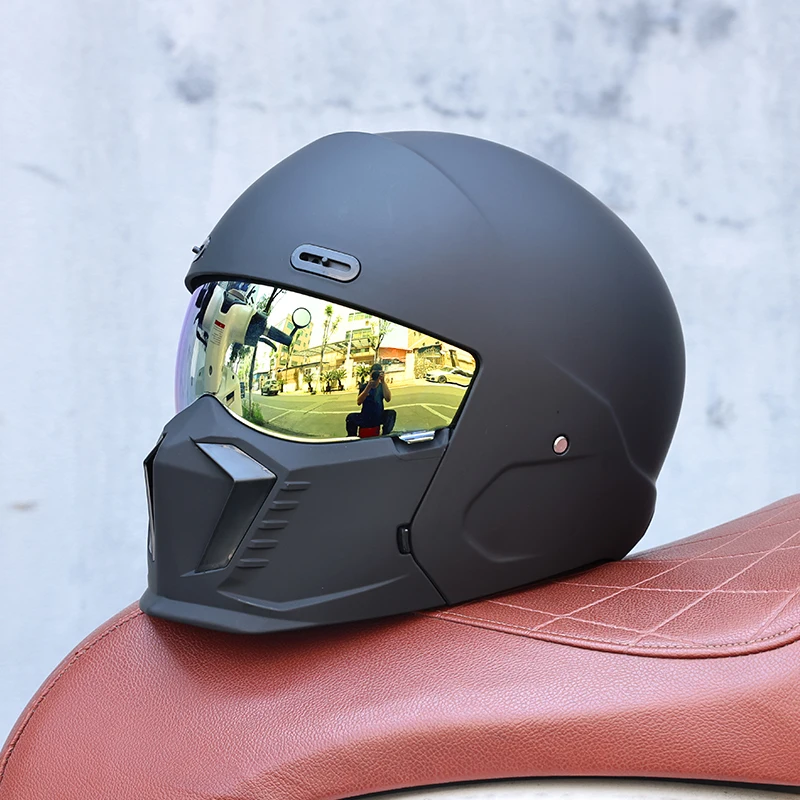 (m) Capacete Combinado 2 Em 1 Unissex, Material Abs, Certificado Dot
