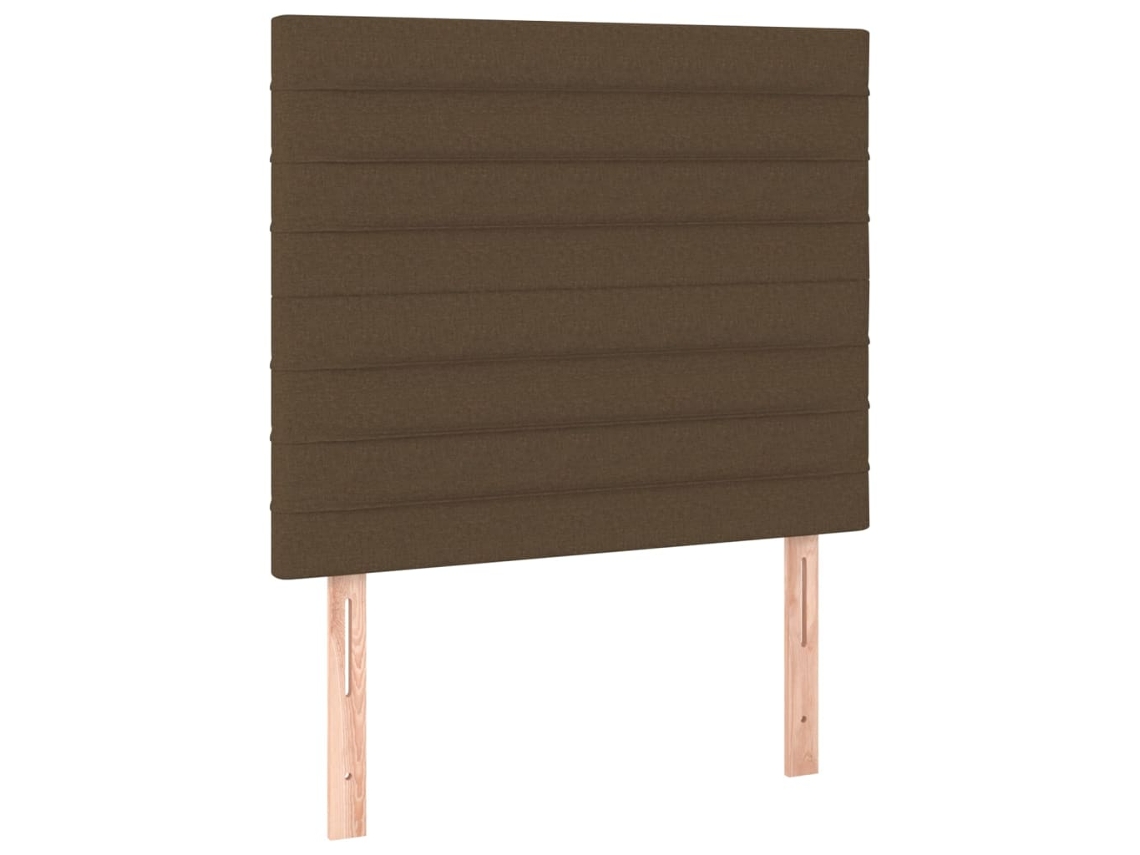Cabeceira Castanho Escuro 80x5x118/128 Cm Tecido MAISON EXCLUSIVE