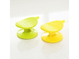 Conjunto De 2 Peças: Descascador De Batatas E Escova Para Legumes, Ferramenta De Limpeza Multifuncional, Multicolorido