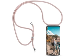 Capa Xiaomi Mi Note 10 Pro HONGWE. Com corda Transparente, Rosa