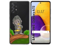 Capa Samsung Galaxy A72 TUMUNDOSMARTPHONE Desenhos Transparente Multicor