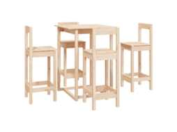 Bar Set, Bar Sets Vidaxl Marrom Madeira De Pinho