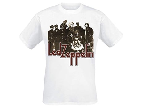 T-Shirt PLASTIC HEAD Led Zeppelin - LZ II Photo Branco (Tamanho: S)