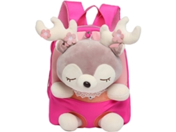 Mochila Infantil– 26 X 22 X 10 Cm– Escolar Para Meninas, Em Formato De Rena, Bolsa Lanches, Brinquedos De