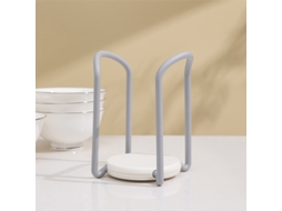 Suporte retrátil multifuncional para travessas, pratos e outros utensílios de cozinha, com escorredor. -aquaforge