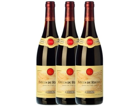 Vinho Tinto DOMAINE E. GUIGAL Domaine E. Guigal Rouge Côtes Du Rhône Crianza (0.75 L - 3 unidades)