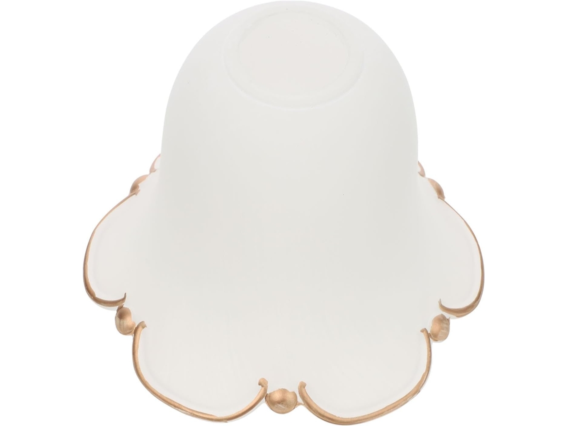 Cúpula De Vidro Branco Para Luminárias De Parede E Teto.