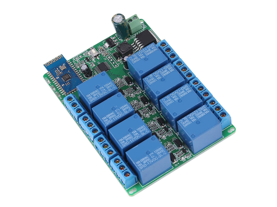 Interruptor De Relé Bluetooth 8 Canais Para Android