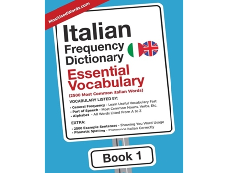 Livro Italian Frequency Dictionary - Essential Vocabulary De Mostusedwords (inglês)