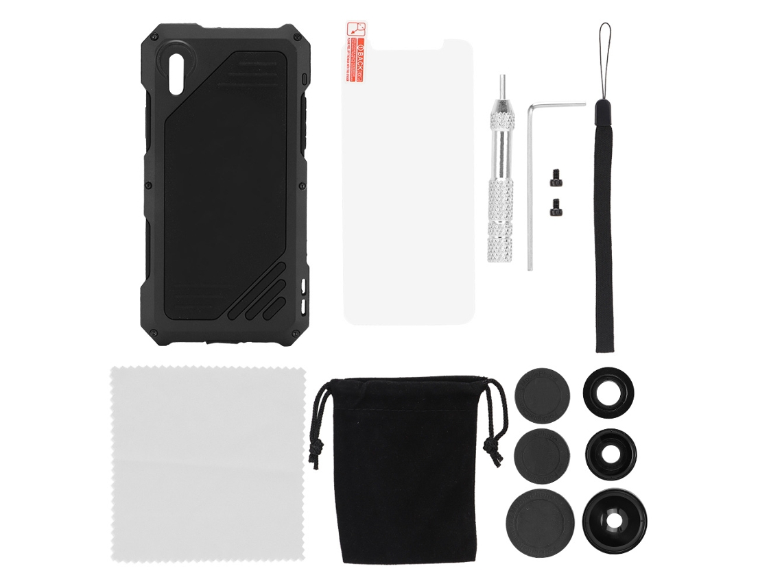Capa Resistente EOOCOO (três Lentes, Compatível com Iphone X/xs)