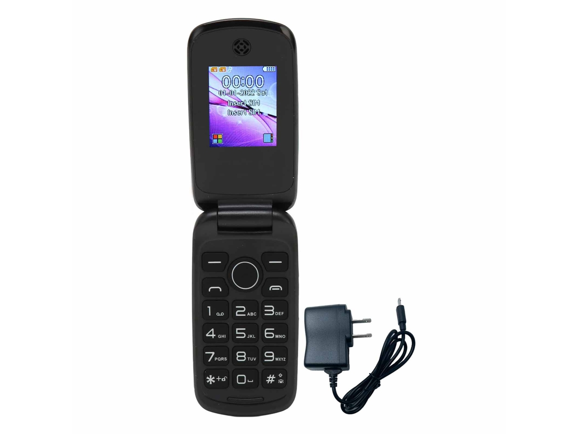 Telefone Flip 2g Dual Sim Com Tela Colorida 1.77 Polegadas E Bateria 1200mah Desbloqueado