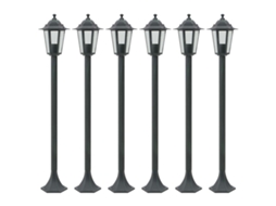 Garden Post Light, Garden Post Lights Vidaxl Verde Alumínio (n/a)