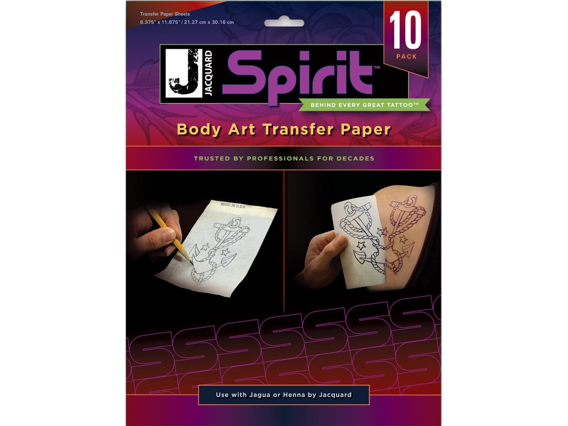 Papel De Transferência Para Pele Jacquard A4, 10 Folhas, Para Tatuagens Temporárias.