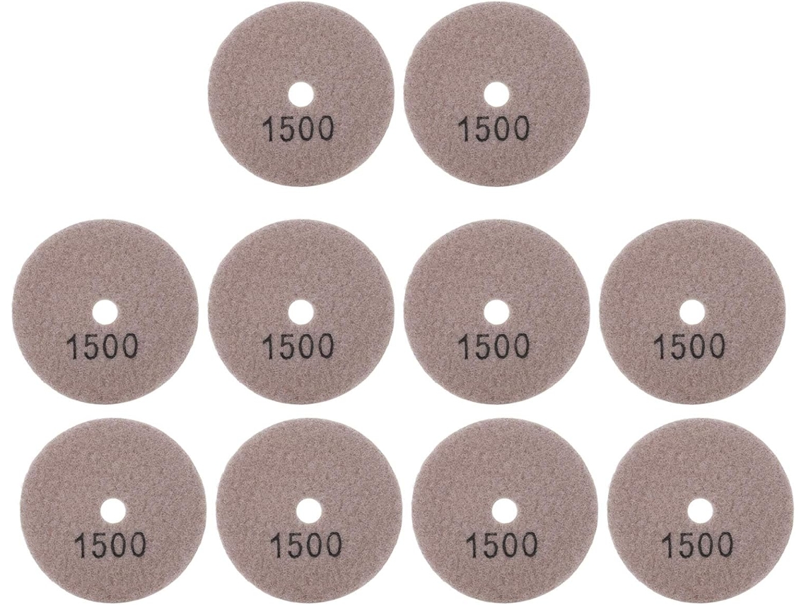 Discos De Lixa, 10 Polimento, 7,6 Cm (3 Polegadas), Grão 1500, Para