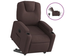 Electric Stand Up Recliner Chair, Electric Stand Up Recliner Chairs Vidaxl Marrom Tecido