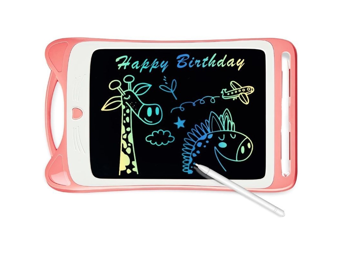 Tablet de desenho LCD colorido de 8,5 polegadas para meninos e meninas, presente criativo com tela e bloqueio.