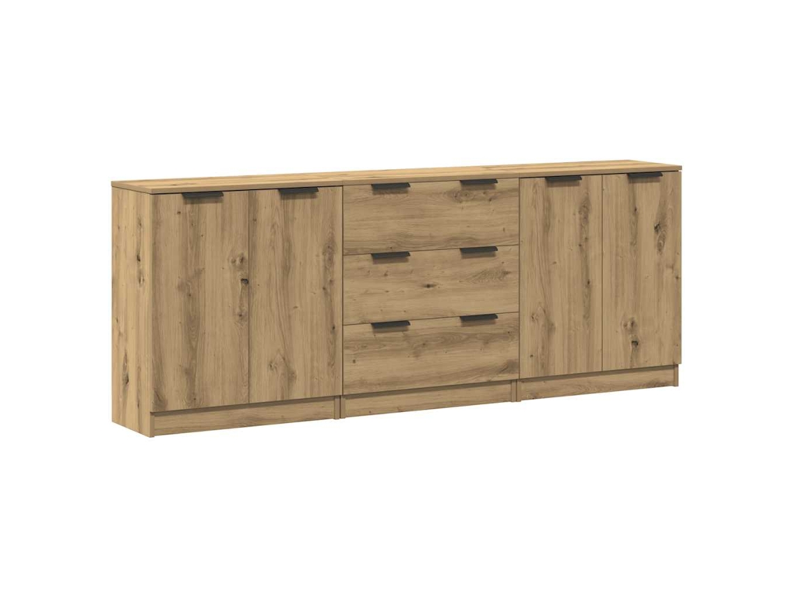 Sideboard, Sideboards Vidaxl Marrom Madeira Processada (n/a)