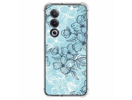 Capa Design Flores para Oppo A80 5G TUMUNDOSMARTPHONE Silicone Anti-Choque Multicor